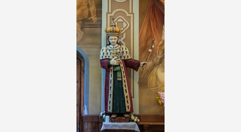 Šv. Kazimiero skulptūra Šv. Kazimiero bažnyčioje Lančiūnavoje